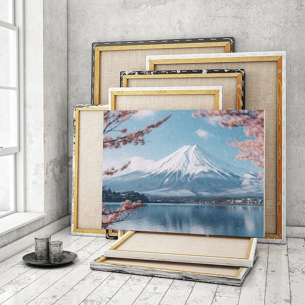 無題　山と湖の風景画　油絵さわやか　サイン有り 山と川のある風景 landscape with mountains and river - YouTube